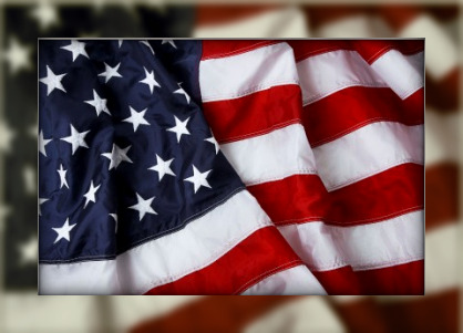 American flag for memorial day