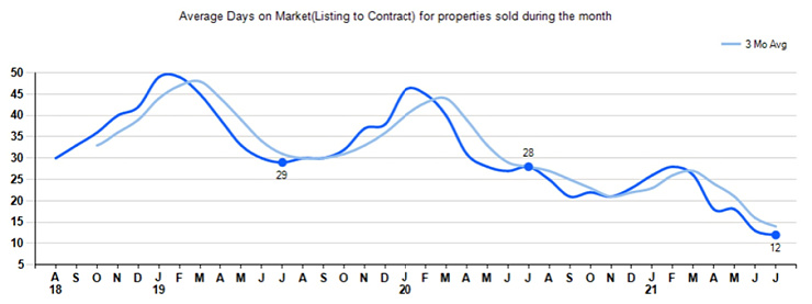 Graph of Market Time July 2021