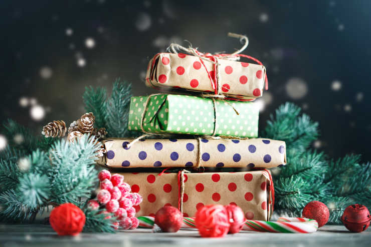 wrapped Christmas Gifts